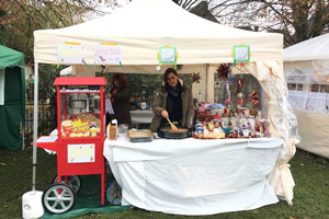 Stand auf dem Weihnachtsmarkt in Ringenberg